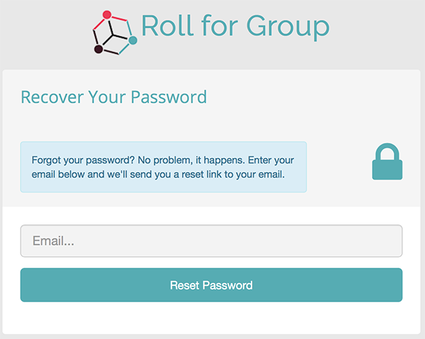 Recover Password Page